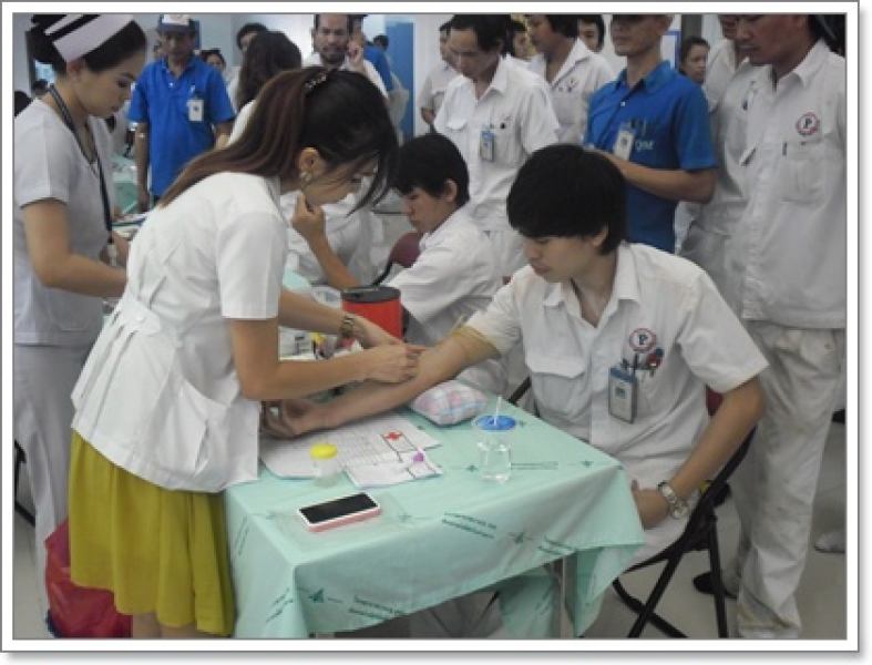 บริษัท พี ควอลิตี้ แมชชีน พาร์ท จำกัด จัดให้มีการตรวจสุขภาพประจำปี 2012