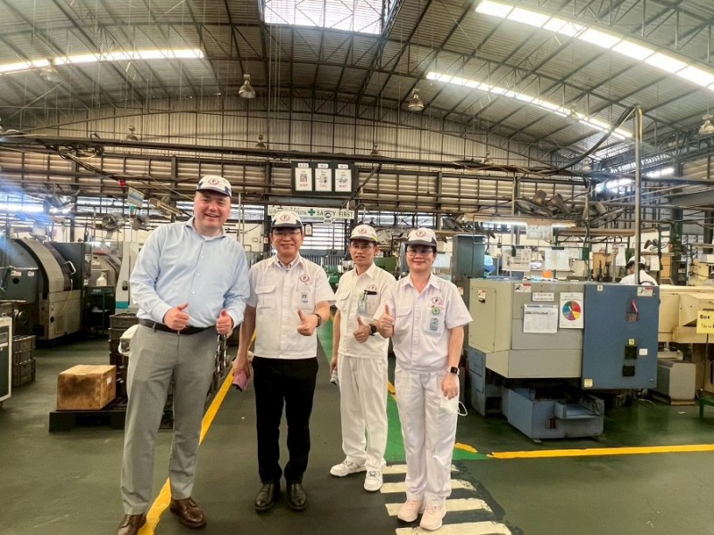 P Quality Machine Parts Co., Ltd.の常務取締役であるPattanasak Saensomros氏がMalmar Group B.V.の顧客を歓迎し、P Quality Machine Parts Co., Ltd.はさまざまな製品を紹介し、工場の生産プロセスを訪問しました。 2026 年 4 月 20 日の試験所